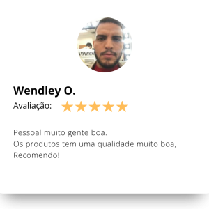 Post Instagram suave avaliação cliente nuvens azul e branco